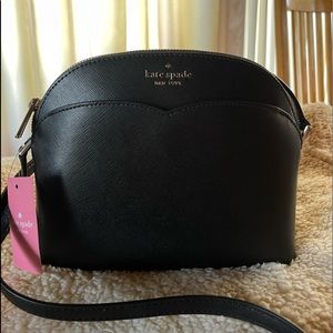 SOLD~Kate Spade Black Cross Body Bucket Purse